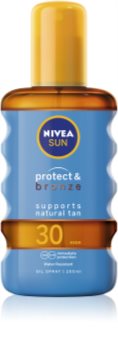 Nivea Sun Protect & Bronze sausasis aliejus nuo saulės SPF 30