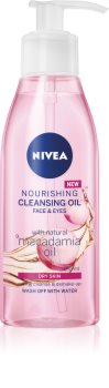 Nivea Cleansing Oil Nourishing Macadamia olio detergente nutriente per pelli secche