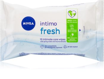 Nivea Intimo Fresh tisztító gyengéd törlőkendő intim higiéniára
