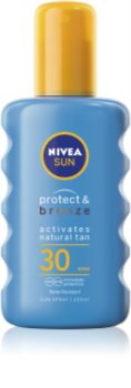 Nivea Sun Protect & Bronze Intensīvas iedarbības izsmidzināms sauļošanās līdzeklis SPF 30