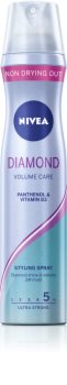Nivea Diamond Volume лак за коса за обем и блясък