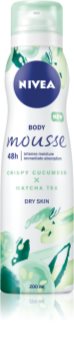 Nivea Crispy Cucumber & Matcha Tea mousse rinfrescante corpo per idratazione intensa