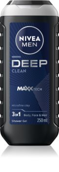 Nivea Men Deep gel de dus pentru față, corp și păr