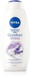 Nivea Goodbye Stress habfürdő és tusfürdő gél 2 in 1 maxi
