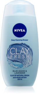 Nivea Clay Fresh Blue Agave & Lavender gel doccia con argilla