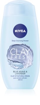 Nivea Clay Fresh Blue Agave & Lavender sprchový gel s jílem