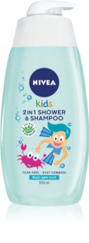 Nivea Kids 2 v 1 gel de duș și șampon delicat pentru copii