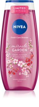 Nivea Miracle Garden Cherry Blossom & Pomegranate Virkistävä Suihkugeeli