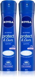 Nivea Protect & Care purškiamasis antiperspirantas 2 x 150 ml (ekonomiška pakuotė)