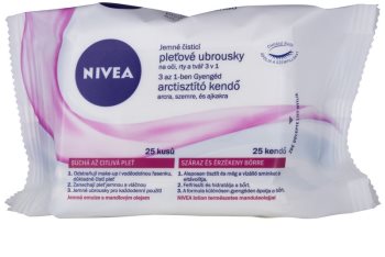Nivea Aqua Effect čistiace upokojujúce pleťové obrúsky pre citlivú a suchú pleť