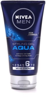 Nivea Men Aqua gel para el cabello con efecto mojado fijación extrema