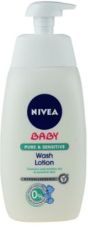 Nivea Baby Pure & Sensitive mycí gel na obličej, tělo a vlasy