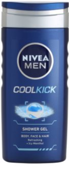 Nivea Men Cool Kick Duschgel für Gesicht, Körper und Haare