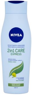 Nivea 2in1 Care Express Protect & Moisture Shampoo und Conditioner 2 in 1 für alle Haartypen