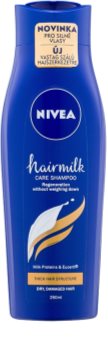 Nivea Hairmilk champú nutritivo para cabello rebelde y grueso
