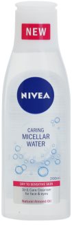 Nivea Caring água micelar para pele seca a sensível