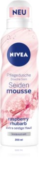 Nivea Silk Mousse Raspberry Rhubarb Nourishing Shower Foam