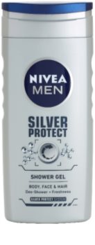 Nivea Men Silver Protect gel de douche visage, corps et cheveux