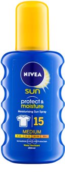 Nivea Sun Protect & Moisture Sonnenspray LSF 15