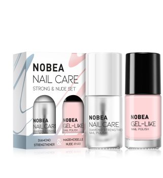 NOBEA Nail Care Strong and Nude sada laků na nehty