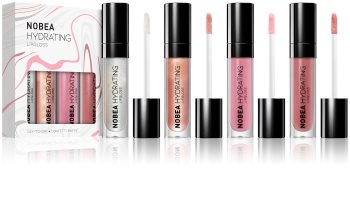 NOBEA Day-to-Day Set mit feuchtigkeitsspendenden Lipglosses 4 x 7 ml