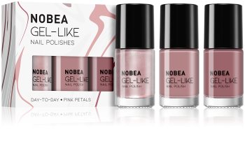 NOBEA Day-to-Day sada laků na nehty Pink Petals odstín