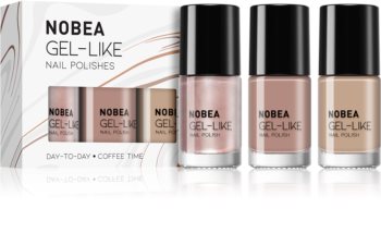 NOBEA Day-to-Day kit de vernis à ongles Coffee Time