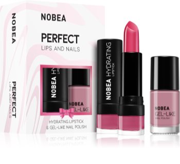 NOBEA Day-to-Day kit de vernis à ongles et rouge à lèvres hydratant