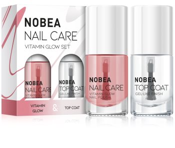 NOBEA Nail care zestaw lakierów do paznokci Vitamin glow set