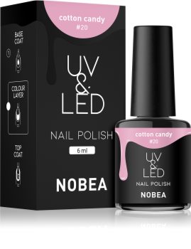 NOBEA UV & LED gelový lak na nehty s použitím UV/LED lampy lesklý