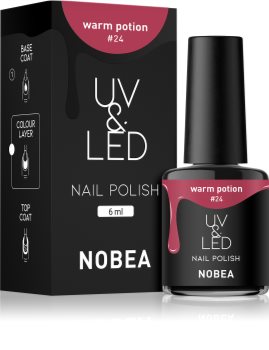 NOBEA UV & LED gelový lak na nehty s použitím UV/LED lampy lesklý