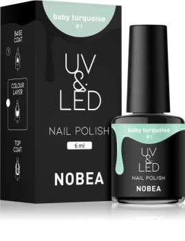 NOBEA UV & LED gelový lak na nehty s použitím UV/LED lampy lesklý