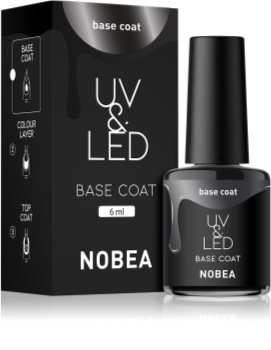 NOBEA UV & LED βερνίκι νυχιών σαν βάση (base coat) με τη χρήση των UV/LED λαμπτήρων λαμπερός
