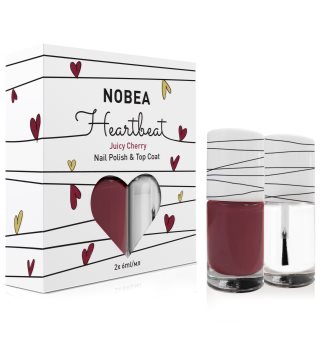 NOBEA Heartbeat Nagellack-Set mit Top Coat
