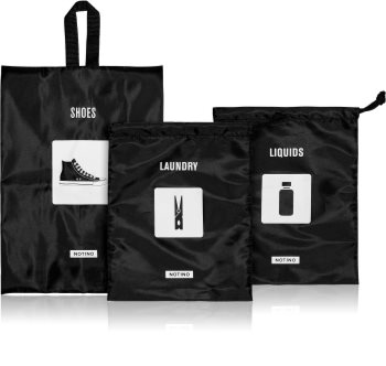 Notino Travel Collection ensemble de sacs de voyage pour chaussures & linge & liquides