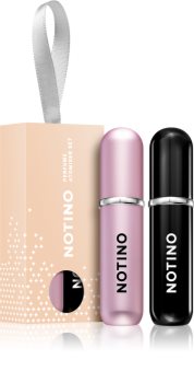 Notino Travel Collection szórófejes parfüm utántöltő palack Black & Pink (ajándékszett)