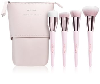 Notino Glamour Collection Flawless Face Brush Set Ecsetkészlet táskával