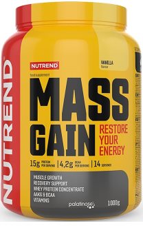 Nutrend MASS GAIN podpora tvorby svalové hmoty vanilla