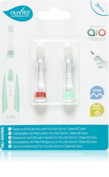 Nuvita Sonic Clean&Care brush heads Ersatzkopf für batteriebetriebene Schallzahnbürste für Babys