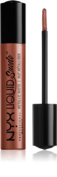 NYX Professional Makeup Liquid Suede™ Metallic Matte voděodolná tekutá rtěnka s metalickým finišem