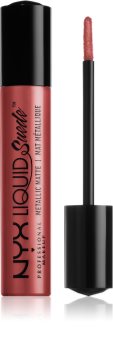 NYX Professional Makeup Liquid Suede™ Metallic Matte voděodolná tekutá rtěnka s metalickým finišem