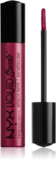 NYX Professional Makeup Liquid Suede™ Metallic Matte Wasserbeständiger Flüssig-Lippenstift mit Metallic-Finish