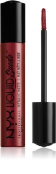 NYX Professional Makeup Liquid Suede™ Metallic Matte voděodolná tekutá rtěnka s metalickým finišem