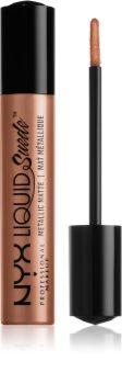 NYX Professional Makeup Liquid Suede™ Metallic Matte voděodolná tekutá rtěnka s metalickým finišem