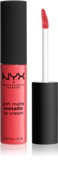 NYX Professional Makeup Soft Matte Metallic Lip Cream rossetto liquido con finish matte metallizzato