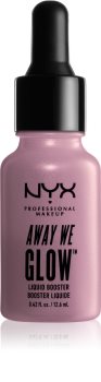 NYX Professional Makeup Away We Glow tekutý rozjasňovač s kapátkem