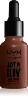 NYX Professional Makeup Away We Glow tekoči osvetljevalec s kapalko