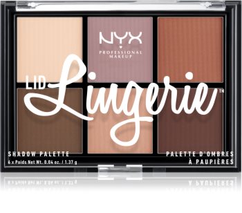 NYX Professional Makeup Lid Lingerie paleta de 6 sombras de transición