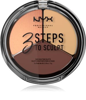 NYX Professional Makeup 3 Steps To Sculpt palette contouring