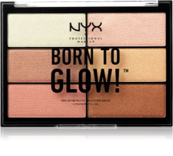 NYX Professional Makeup Born To Glow paletka rozjasňovačů